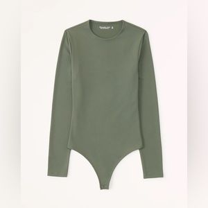 Abercrombie Long-Sleeve Seamless Fabric Crew Bodysuit